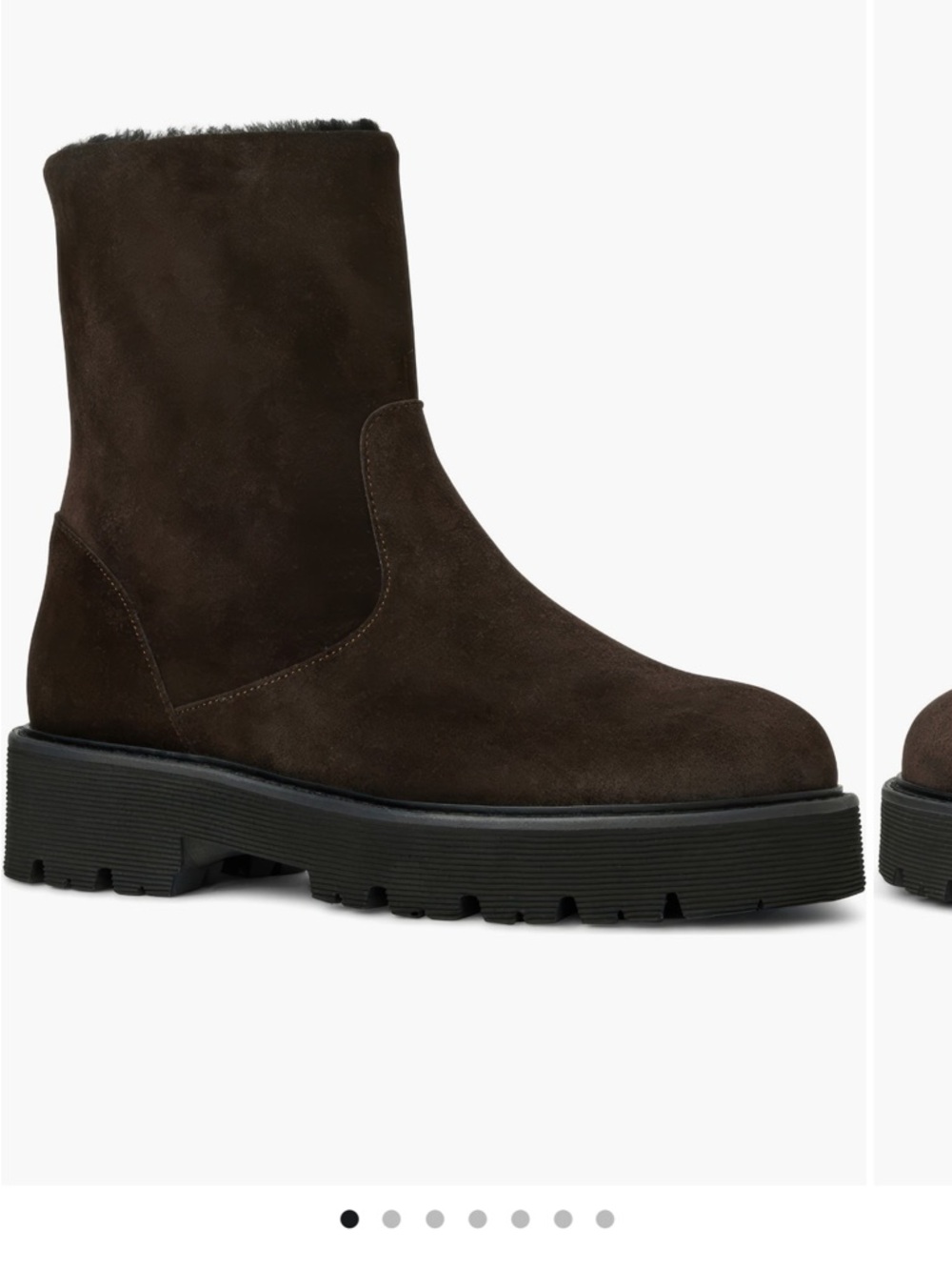Aquatalia Dark Brown Suede Winter Boot